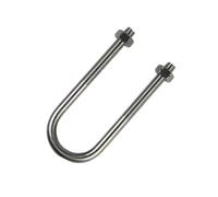 Boulon en U en acier inoxydable M6 M8, vis en U, collier de serrage for tube en U, boucle de fixation de collier de serrage de 12 à 219 mm, boulons en U pour la plomberie résidentielle(M6-102x122mm-1p