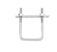 Boulon en U HW20-200mm 304, vis en U, pince carrée, collier de serrage for tuyau carré, boulon à Angle droit avec déflecteur, pince carrée Pour Jardin, Bricolage, Caravane(M8x30x60mm 1set)