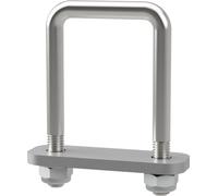 Boulon en U M10 avec plaque de serrage et écrous aide à la slippage Trailer galvanisé SUPROD, M10, LW=51, LH=95 mm