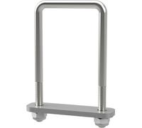 Boulon en U M10 avec plaque de serrage et écrous aide à la slippage Trailer galvanisé SUPROD, M10, LW=71, LH=140 mm
