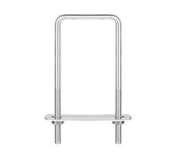 Boulon en U SOURCING MAP 1 Kit 52mm Interne Largeur 120mm Longueur M6 Carré U-Boulons Inox 304 U Pince Boulon avec Écrous Rondelles