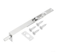 Boulon encastré en acier inoxydable pour portes doubles coulissantes, design dissimulé avec tête plate et ressort de maintien automatique pour un verrouillage fiable (20,3 cm)