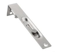 Boulon encastré en acier inoxydable pour portes doubles coulissantes, design dissimulé avec tête plate et ressort de maintien automatique pour un verrouillage fiable (15,2 cm)