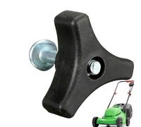 Boulon et écrou de poignée de tondeuse à gazon - Poignée Triangle d'écrou d'aile et de boulon | Poignée à bouton du triangle noir pour la plupart des tondeuses à gazon et des machines pour tondeuses