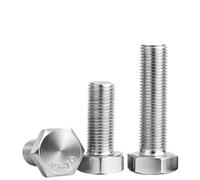 Boulon hexagonal à bride, boulons à tête hexagonale en acier inoxydable 304, vis hexagonales à filetage complet, attaches(30mm,M10 2pcs)