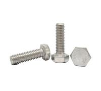 Boulon hexagonal à bride, M3 M4 M5 M6 M8 M10 M12 304 boulon hexagonal à bride en acier inoxydable, vis hexagonales externes à filetage complet(65mm,M4 5pcs)