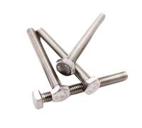 Boulon hexagonal à bride, M5 M6 M8 M10 M12 M14 M16 A2-70 304 Vis hexagonale externe en acier inoxydable Boulon hexagonal à bride extérieure, filetage allongé(230mm,M8 1pcs)