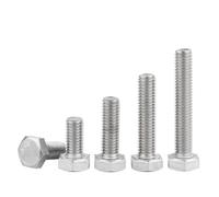 Boulon hexagonal à filetage complet en acier inoxydable 304 M5-M12 3-220 mm(18mm,M5-10PCS)