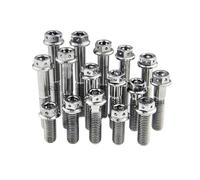 Boulon Hexagonal extérieur en titane, tête de bride M8X15mm M8X55mm, vis remplacement boulon moto 2 pièces(M8x15mm)