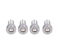 Boulon hexagonal, vis Allen de fixation 1,25 mm pas fin 4 pièces pour l'industrie automobile pour travaux de construction (M10 x 25)