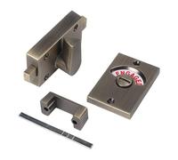 Boulon indicateur bronze en alliage Ma Baroom Rouge Wc Serrure de porte de toilette Ead Zinc Vacant Antieft Paern wi Privacy n LED