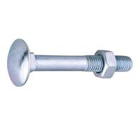 Boulon Japy - Viswood - Tête ronde collet carré - TRCC - Acier zingué - 10 x 180/32 mm - Boîte de 25