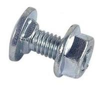 Boulon LENNIE Tête ronde collet carré TRCC - Zingué blanc - Filetage Partiel - BTRCC