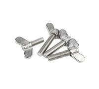 Boulon manuel en corne de mouton papillon en acier inoxydable 304, M4 M5 M6 M8 M10 M12 M14 M16(65mm,M4-2pcs)