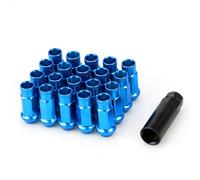 boulon moyeu roue Compatible Avec KIA Pour 300E 2017-2019 Pour Cadenza 2009-2019 Pour K2 2011-2019 Écrous Roue Colorés En Fer Boulons M12x1.5(Blue)