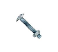 Boulon poelier - acier zingué - 6 x 40 mm - lot de 12