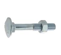Boulon pour bois à tête ronde collet carré Japy classe 4.8 DIN 603/555 10X140 boîte de 25 - ULTIMA - 80410140