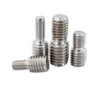 Boulon réducteur à filetage mâle, M4 M5 M6 M8 M10 M12 M16, vis de réduction à double extrémité, convertisseur de vis sans tête, adaptateur de caméra (M12x25 à M14x25 (1 pièce))(M8x15to m12x15(2pcs)