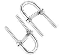Boulon rond en U en acier inoxydable, rondelle pour fixer des conduits de tuyauterie, des supports de tube de câble pour bateau et remorque