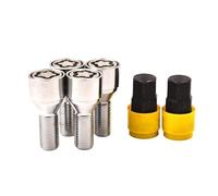 boulon roue Compatible avec Volvo M14X1.5 M14X1.25 les boulons de verrouillage de roue de voiture écrou de boulon de jante de roue 4 boulons + 2 clés(M14x1.25)