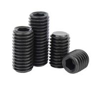 Boulon sans tête Allen M1.6-M8 en acier inoxydable/acier allié 12.9, vis de réglage à six pans creux, 50 pièces, 12.9 Acier allié, M8x12mm