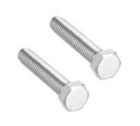 Boulon SOURCING MAP 3/8-16x2"" Vis Hexagonal Acier Inoxydable 304 Boulon à Vis Hexagonale 2Pcs