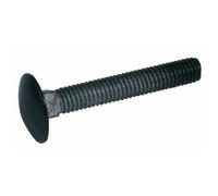 Boulon tête ronde collet carré pour volet alu PVC- 6x50 mm - 25 pièces - noir TORBEL