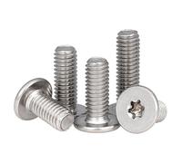 Boulon Torx à Six lobes en acier inoxydable, vis à tête plate, vis de réparation fraisée, argent, M2,5x40mm,20 pièces