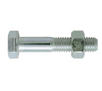 Boulon à tête hexagonale acier zingué blanc - classe 8.8 DIN 931/934