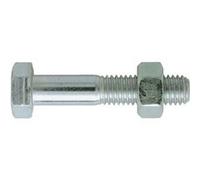 Boulon à tête hexagonale acier zingué blanc - classe 8.8 DIN 931/934