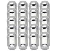 boulon verrouillage moyeu Compatible avec Jeep pour Cherokee pour Commander pour Wrangler 20X Écrous roue en acier chromé 1/2"-20 60 degrés coniques 32 mm