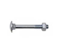 Boulon VISWOOD Tête ronde collet caré - AZ 4.8 - Ø10 x 120 mm - Boite de 50 - 50110120