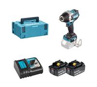 Boulonneuse 1/2" 18V 700 Nm DTW700ZJ + 2 batteries BL1860B 18V 6 Ah + chargeur rapide DC18RC MAKITA