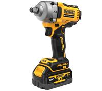 DEWALT Clé à choc sans fil, 1/2" DEWALT 18V XR (sans balais), max. 813 Nm, incl. 2x batterie G (18 Volt / 5 Ah) DCF891P2G-QW Quantité:1