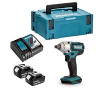 MAKITA Boulonneuse à chocs + 2 batteries 18V 5Ah Li-Ion + Coffret Makpac DTW190RTJ