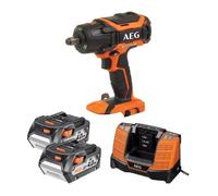 Boulonneuse à chocs AEG 18V - 2 batteries 4.0Ah - 1 chargeur 80mins - BSS 18C 12Z Li-402C