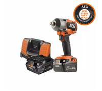 Boulonneuse à chocs AEG Brushless 18 V - 2 Batteries 4,0 Ah - Chargeur - BSS18MTF12-402C