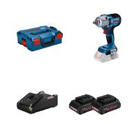 Bosch GDS 18V-450 HC Visseuse à chocs sans fil 18 V 450 Nm 1/2'' ( 06019K4002 ) + 2x batterie ProCORE 4,0 Ah + chargeur + L-Boxx