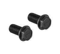 Boulons à bride hexagonale M6 M7 M8 M10, filetage à gauche, tête hexagonale en acier au carbone de qualité 8.8 avec boulon à vis à capuchon 2/4 pièces(M10x25mm 2pcs)