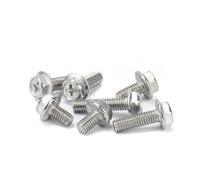 Boulons à embase cruciforme M3 M4 M5 M6 M8 Vis à tête hexagonale Externe en Acier Inoxydable 304 Boulon Filetage métrique 6 mm à 60 mm(M3x8mm 50pcs)