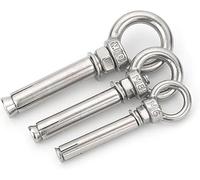 Boulons à expansion, Boulon à œil de levage M8 en acier inoxydable 304, avec vis, anneau rond, écrou crochet et rondelle for suspendre un objet lourd, 1 pièce(M8x50mm)
