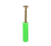 Boulons à expansion, manchon à expansion en plasti 35 vis en plastique for maçonnerie, 8 mm x 31 mm, for tuyau d'expansion, vert, for jardin