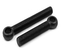 Boulons à œil Boulons à œil en Acier Inoxydable Crochets Boulon à œil Anneau Boulons à œil 2pcs M22x100 Noir Acier Au Carbone Anneau Lien Boulon Vis à œil Boulon à œil, One Color, M22x100mm