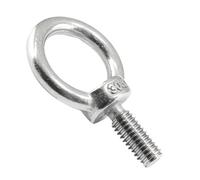 Boulons à œil de levage en acier inoxydable M4 M5 M6 M8, anneau rond robuste, trou boulon fileté, fixation suspendue, for câble métallique(M5,5PCS)