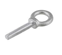 Boulons à œil de levage galvanisés, vis anneau plaqué zinc blanc M6 M8 ~ M20, rond, boucle crochet, boulon mâle, longueur 12mm-60mm pour les équipements mécaniques(M10-1Pcs,28mm)