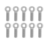 Boulons à œil d'épaule en acier inoxydable, 10 pièces, M6x20mm-M6x60mm, machines de levage pivotant for la Construction, attaches de tuyaux en acier(M6x40mm)
