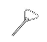 Boulons à œil en acier inoxydable, 1 pièce, boulon à œil de levage triangulaire, machine filetée 304, boulons à anneau d'épaule for suspension(M16x50mm)