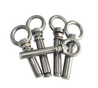 Boulons à œil en acier inoxydable 304 for suspension, boulons d'expansion robustes, raccords d'installation porteurs au plafond (y compris écrous et rondelles) M6-M20(M18*300 (1pc))