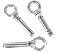Boulons à œil M8x60mm inox 304 - Manchon acier, lot de 5 pour levage sécurisé