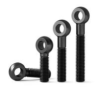 Boulons à Oeil Boulon à œil fileté M6 M8 M10 M14 M16 M18 | Boulon à œil de levage d'épaule de machines, vis à trou coulissant(M6x35mm(10pcs)-FT)